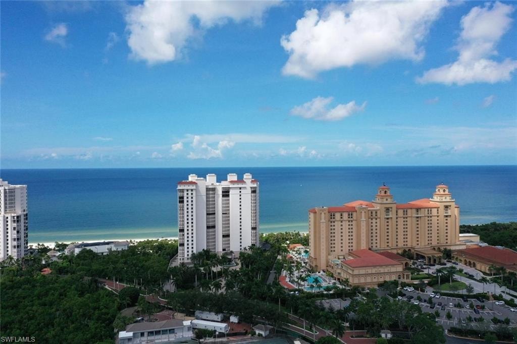 Panoramic coastal scenery featuring a wide expanse of deep blue ocean