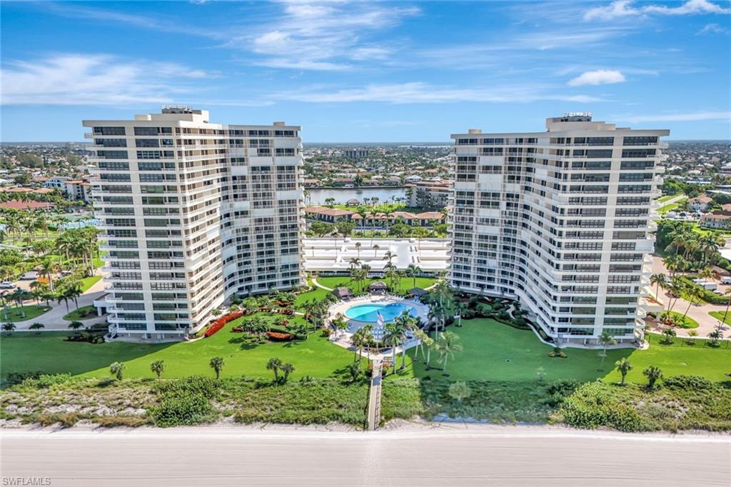 View of apartment building / complex with a city view