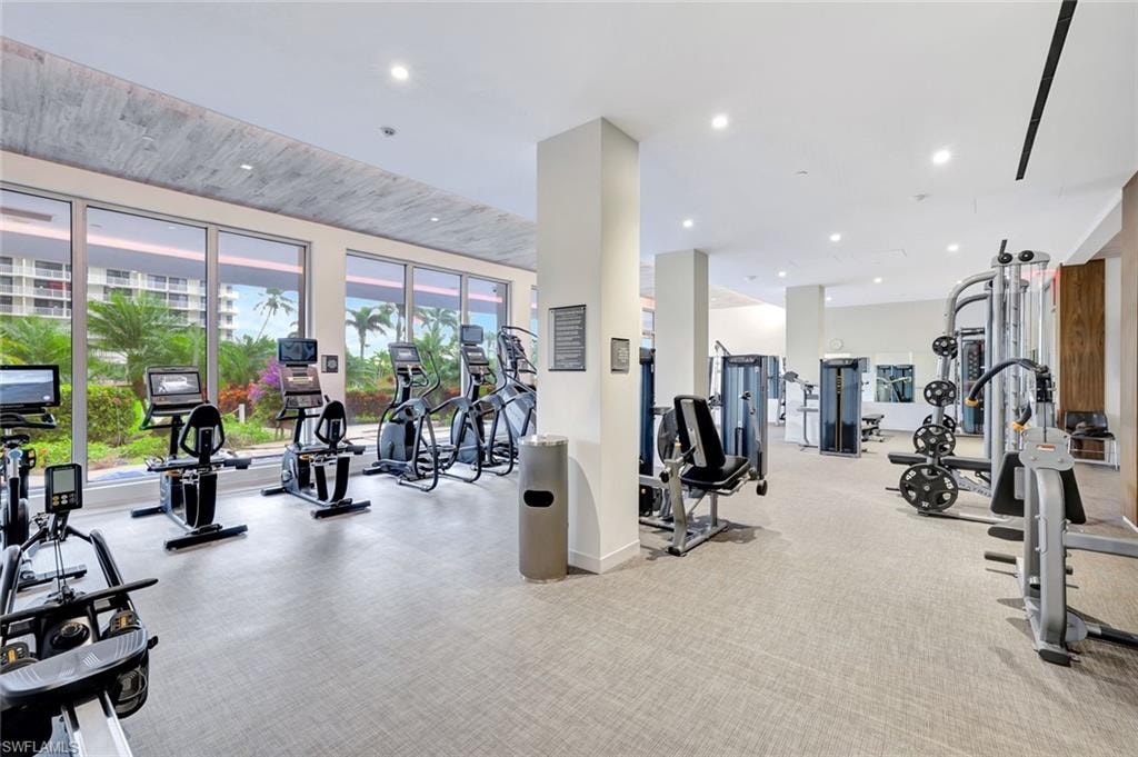 View of workout area