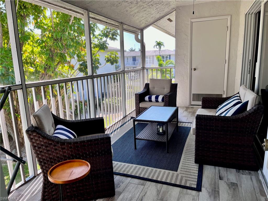 Balcony accessible from the master bedroom and the living room