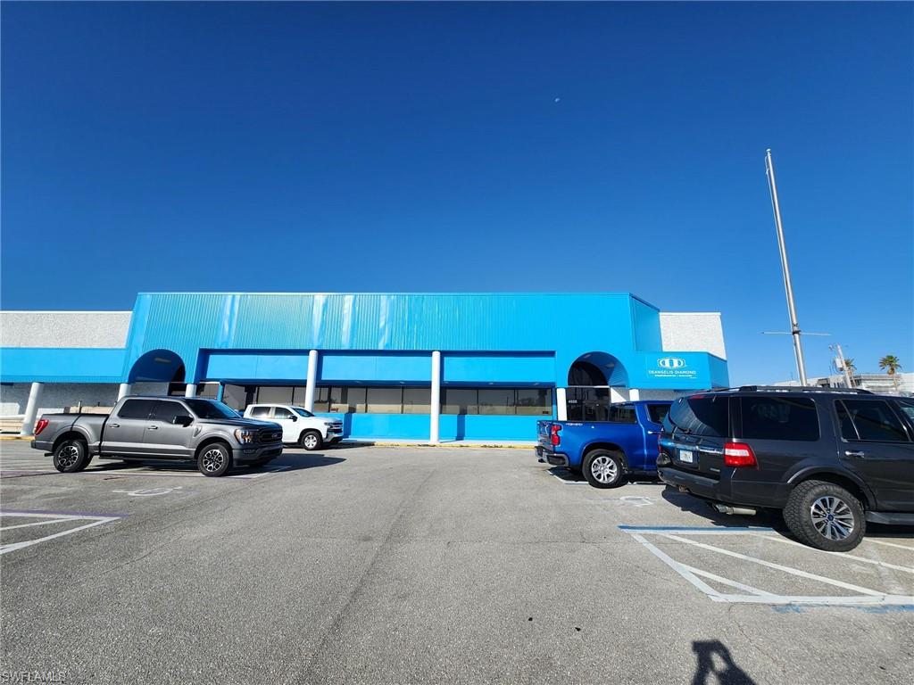 View of uncovered parking lot