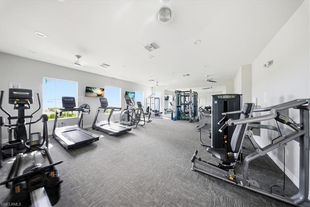 View of workout area