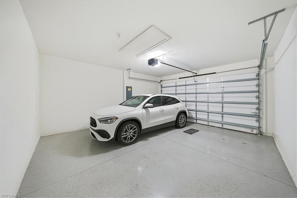 Garage with electric panel