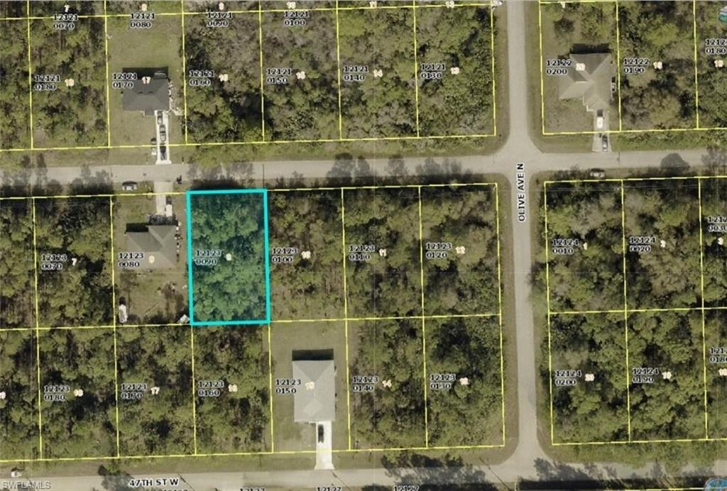 Aerial view of property's location featuring property parcel outlined
