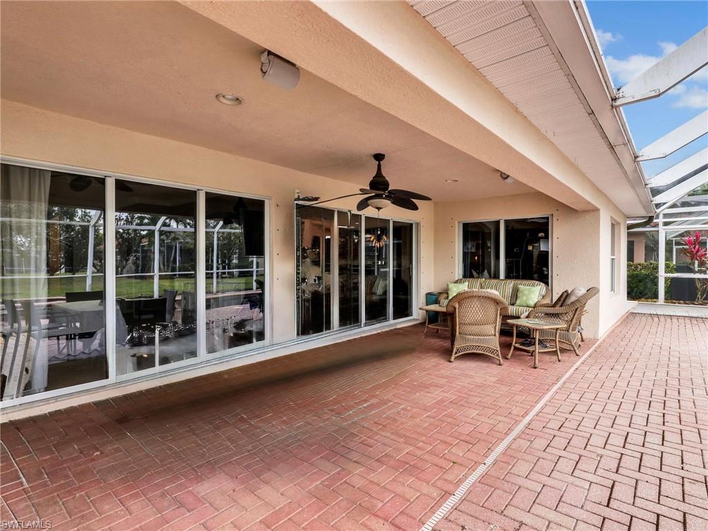 Large outdoor covered area for relaxing  orentertaining