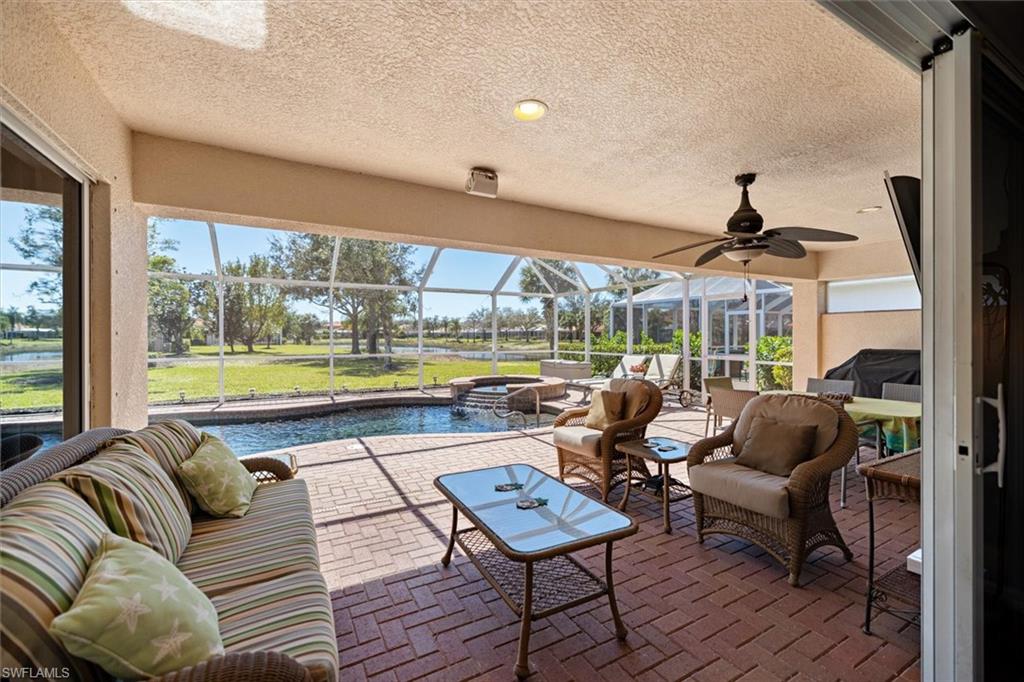 Large covered area for relaxing on sunny days