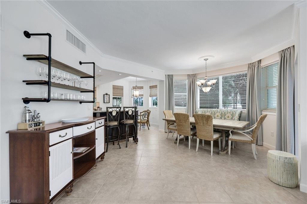 DINING ROOM WITH BAR AREA