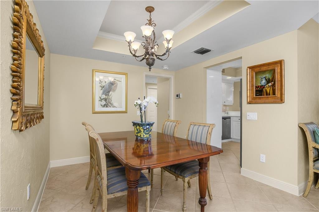 Ample dining area