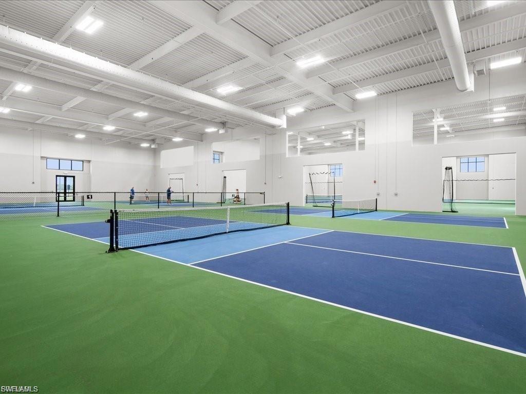 View of tennis court