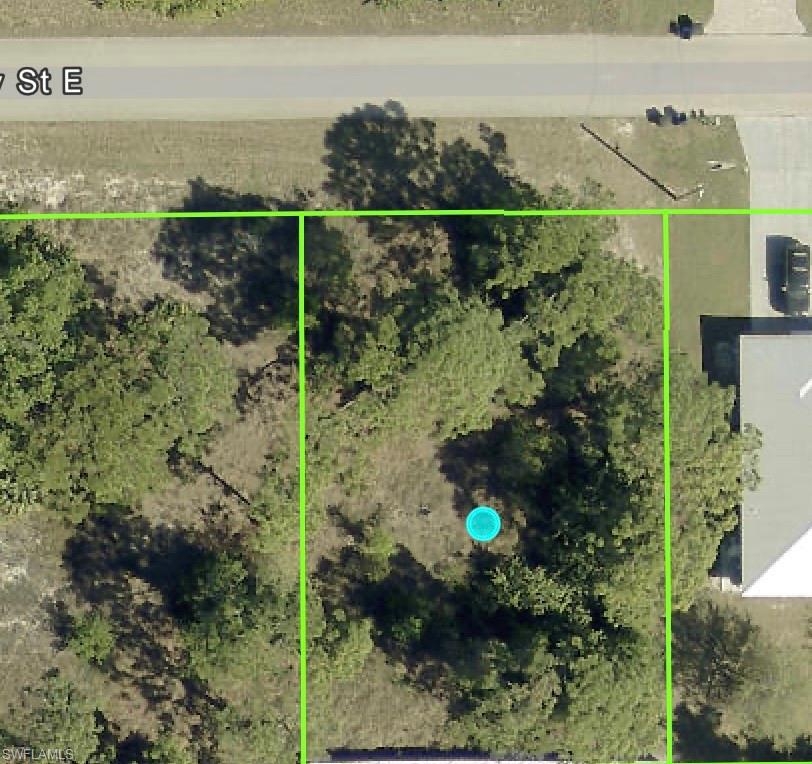 Map / location with property parcel outlined