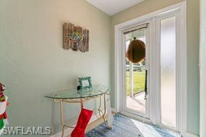 View of doorway to outside