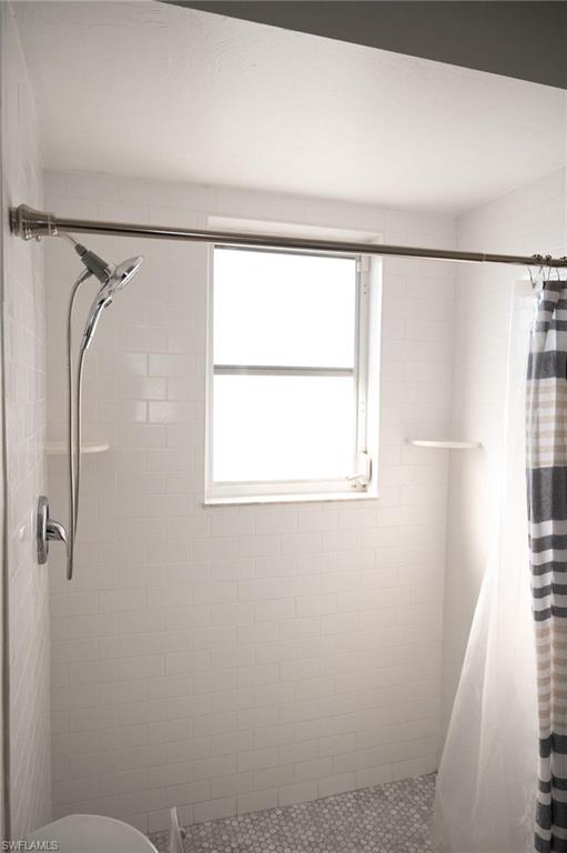 Bathroom with a shower stall