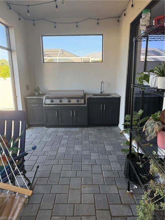 View of patio / terrace with outdoor kitchen