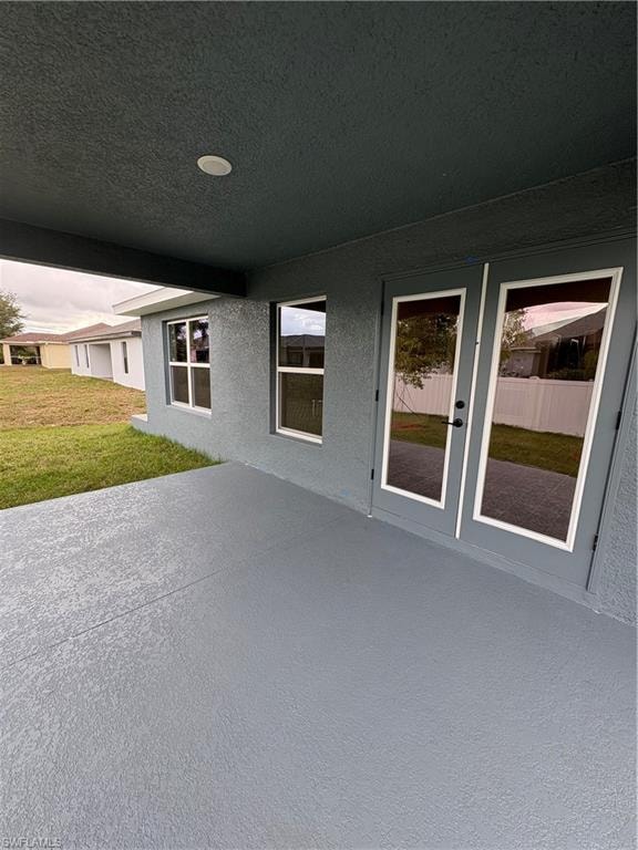 View of patio