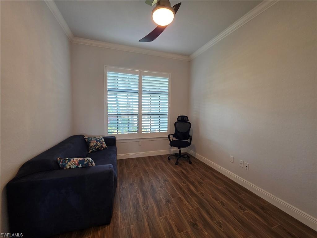 Den with a sleeper sofa
