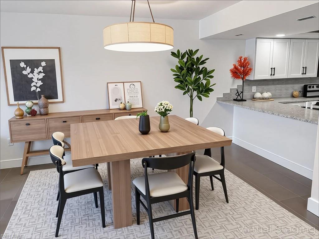 View of dining room