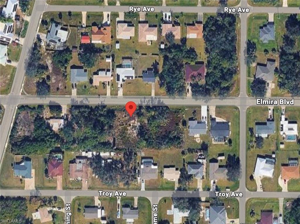 Aerial view of property's location