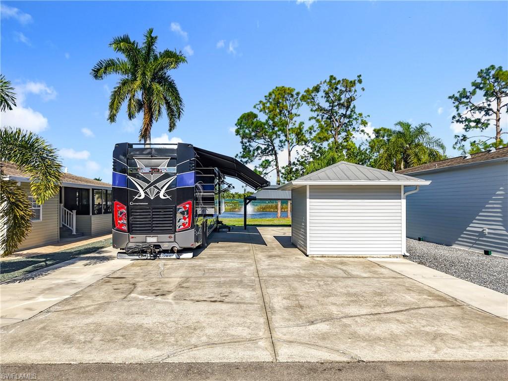 Front view on property
