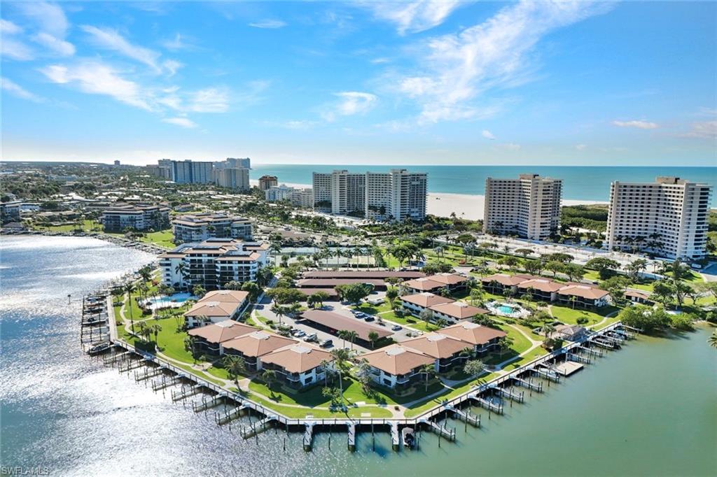 View of urban area featuring a large body of water