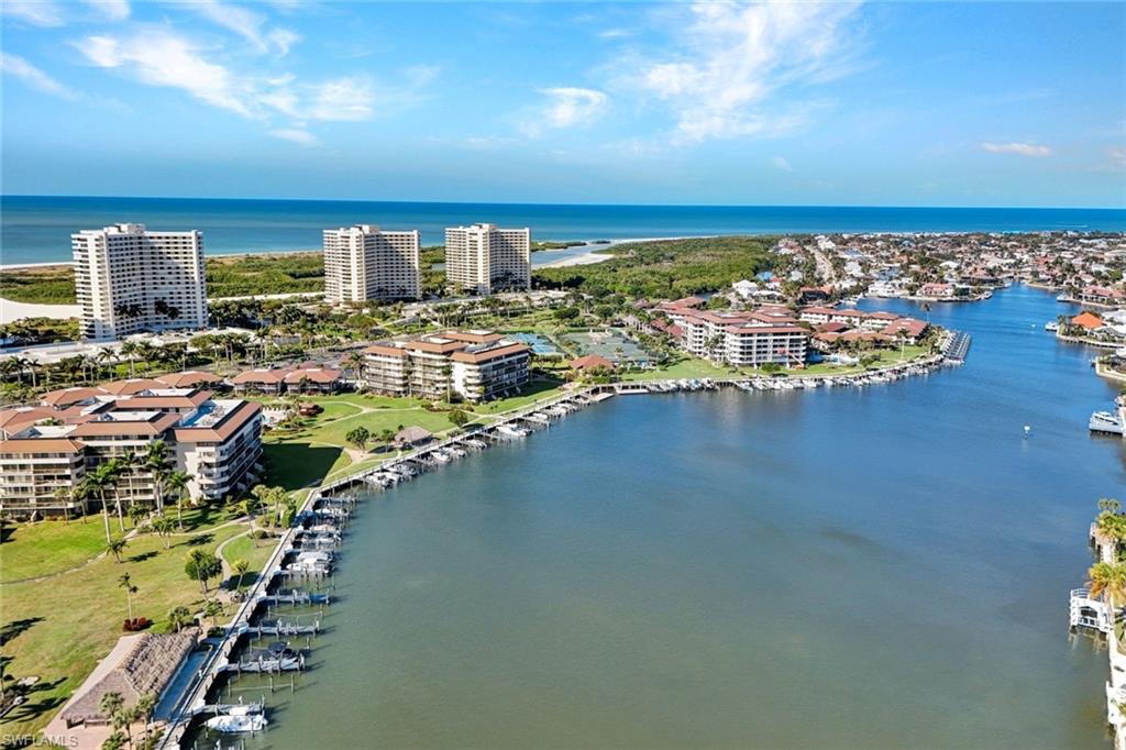 View of urban area with a nearby body of water