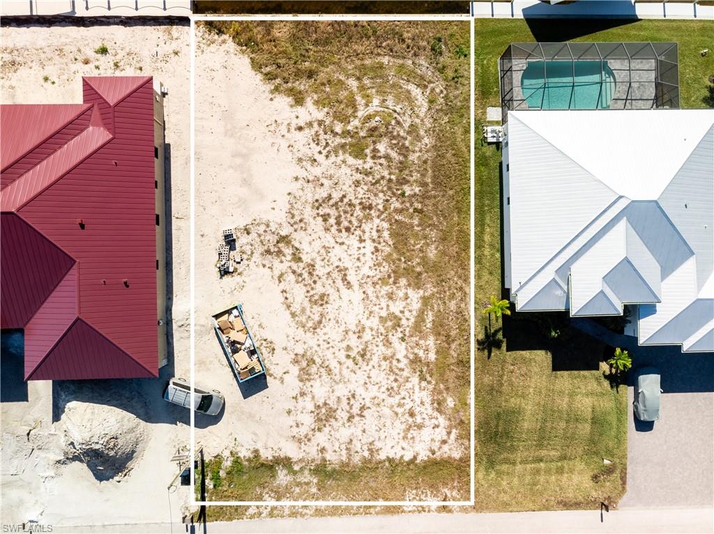 Aerial view of property's location featuring property boundaries highlighted