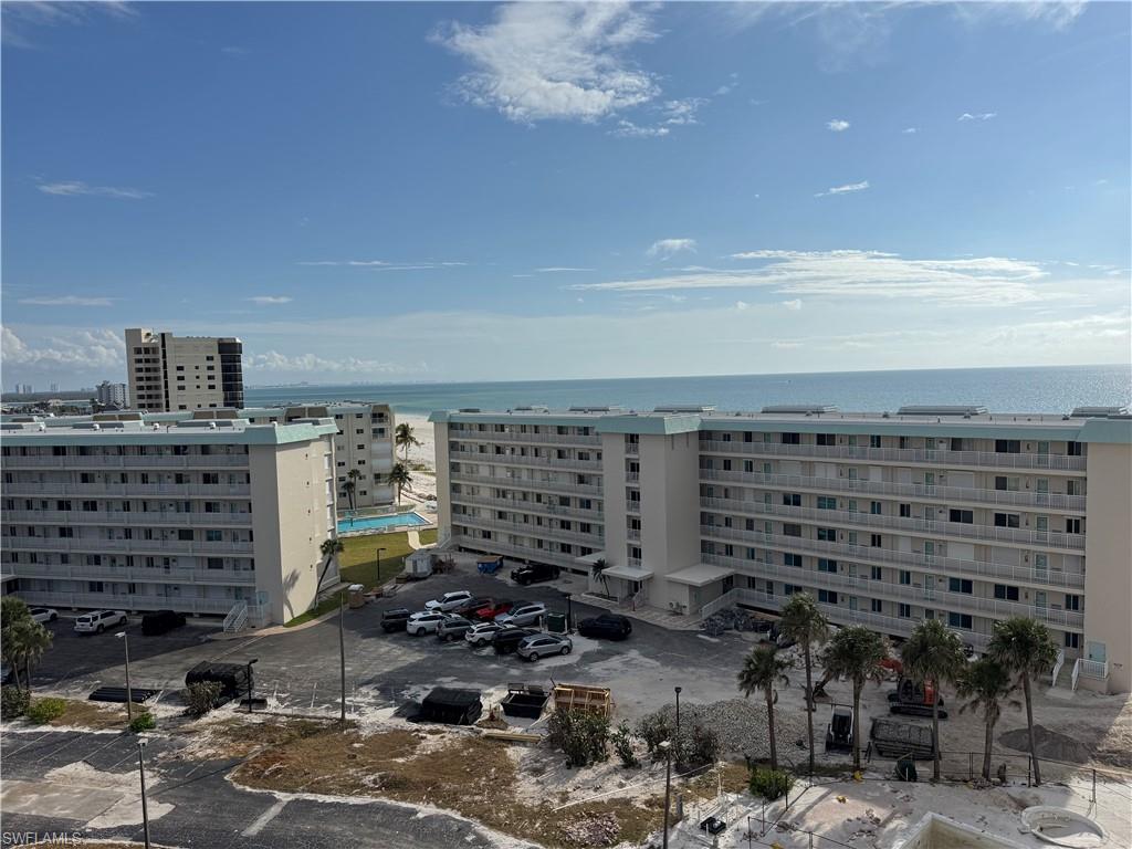 View looking south out to the beach and Gulf of Mexico