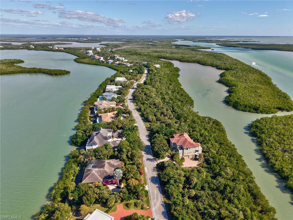 Bird's eye view of a large body of water