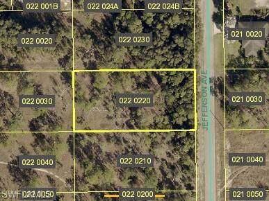 Aerial view of property's location