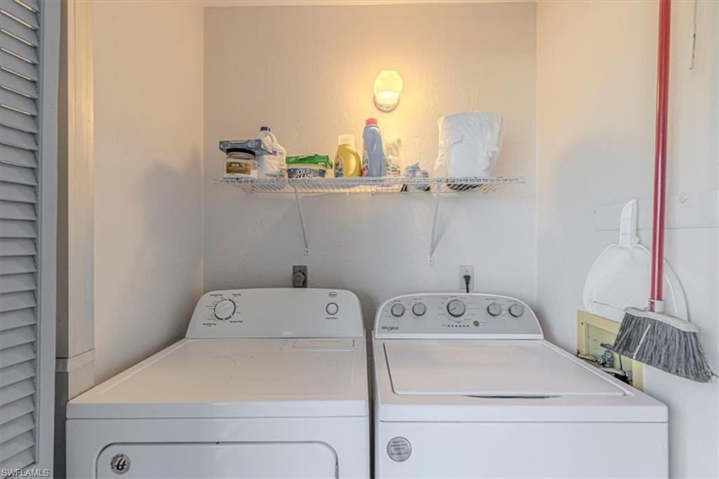 Laundry room with washer and dryer