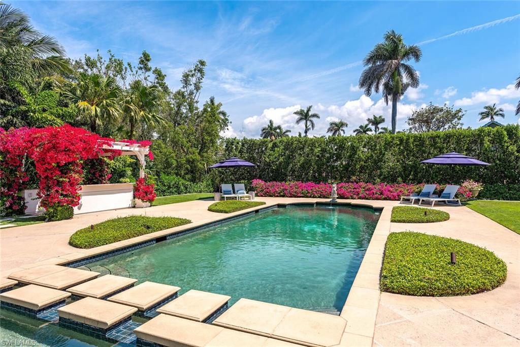 Swimming pool featuring a patio and a pergola