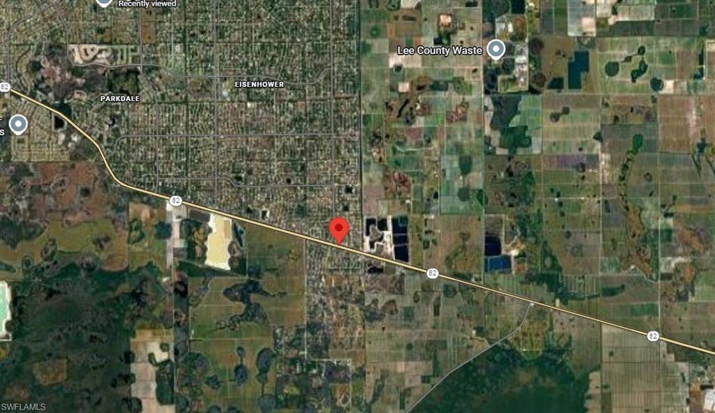 Aerial view of property's location