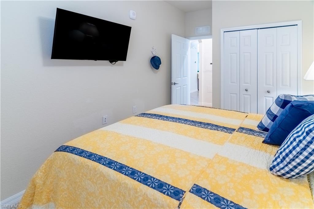 Bedroom with a closet