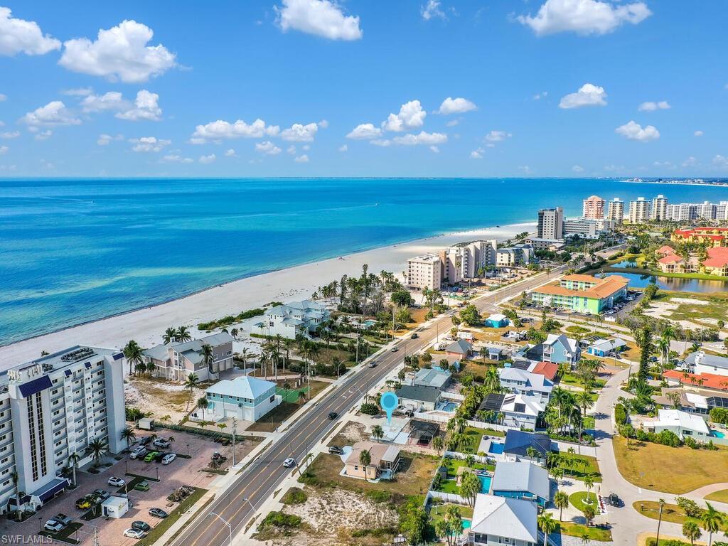 View of urban area featuring unending shoreline
