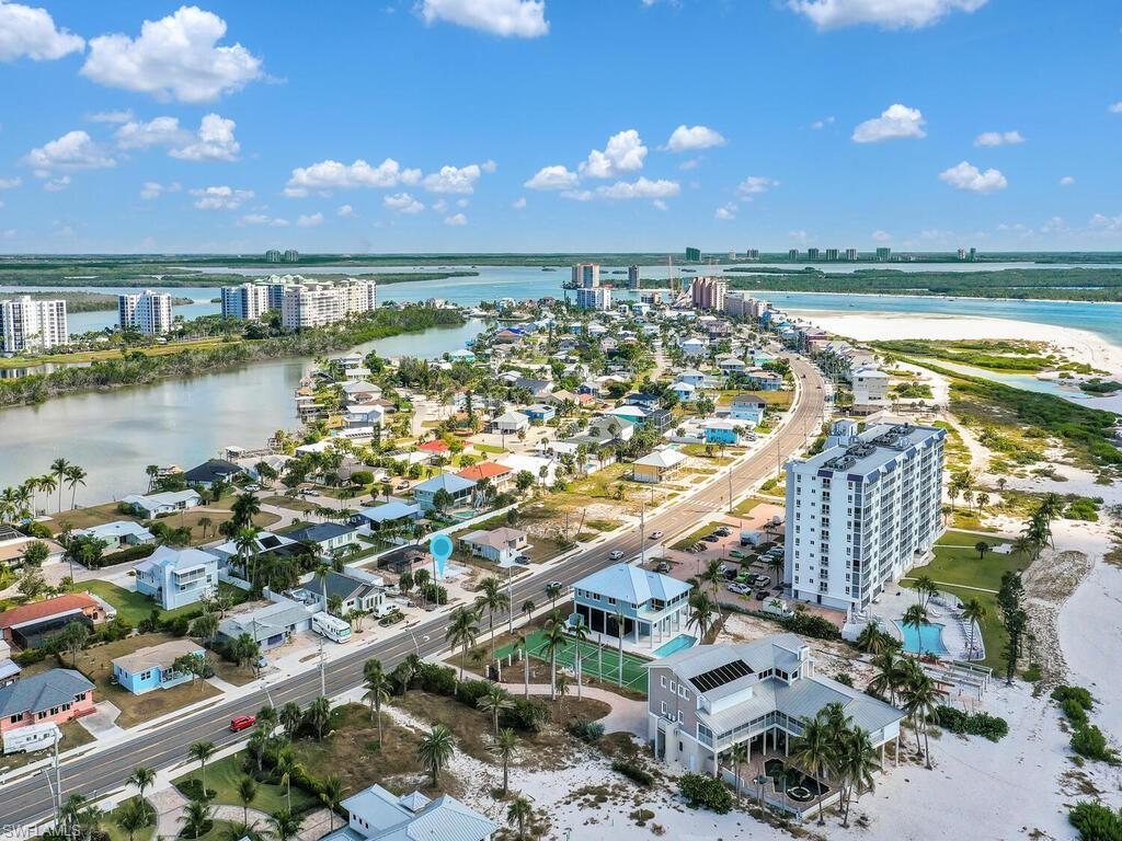 View of urban area featuring a nearby body of water