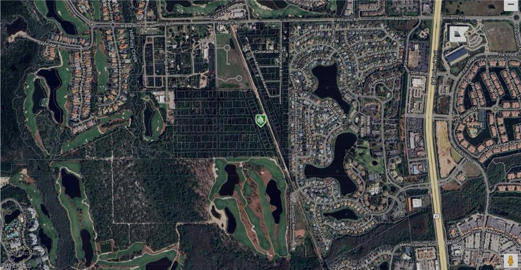 Aerial overview of property's location