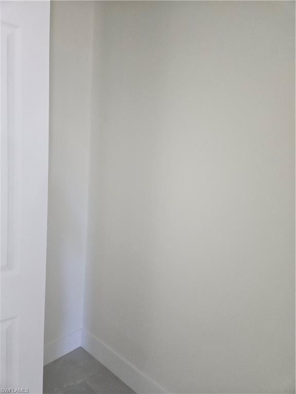 Detailed view of baseboards