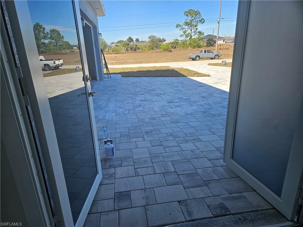 View of patio