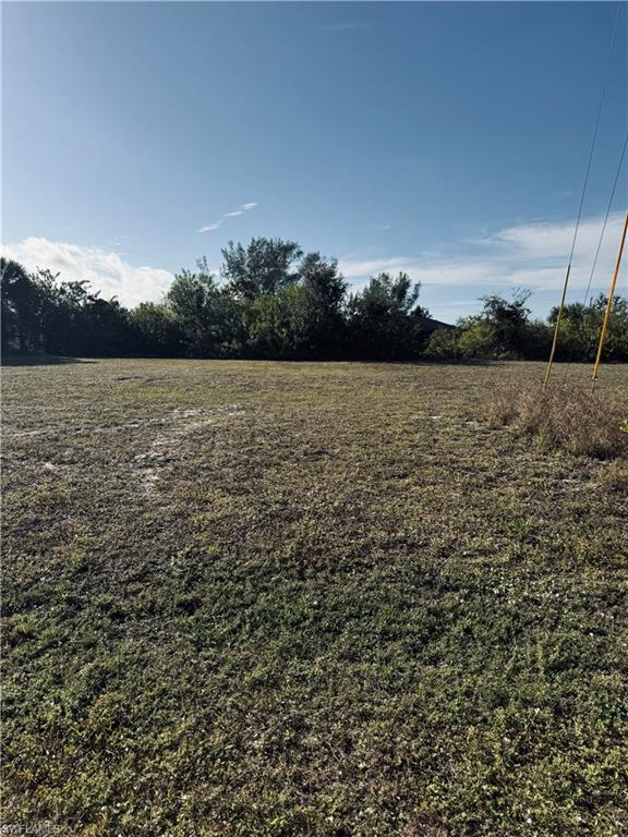 View of yard featuring a view of countryside