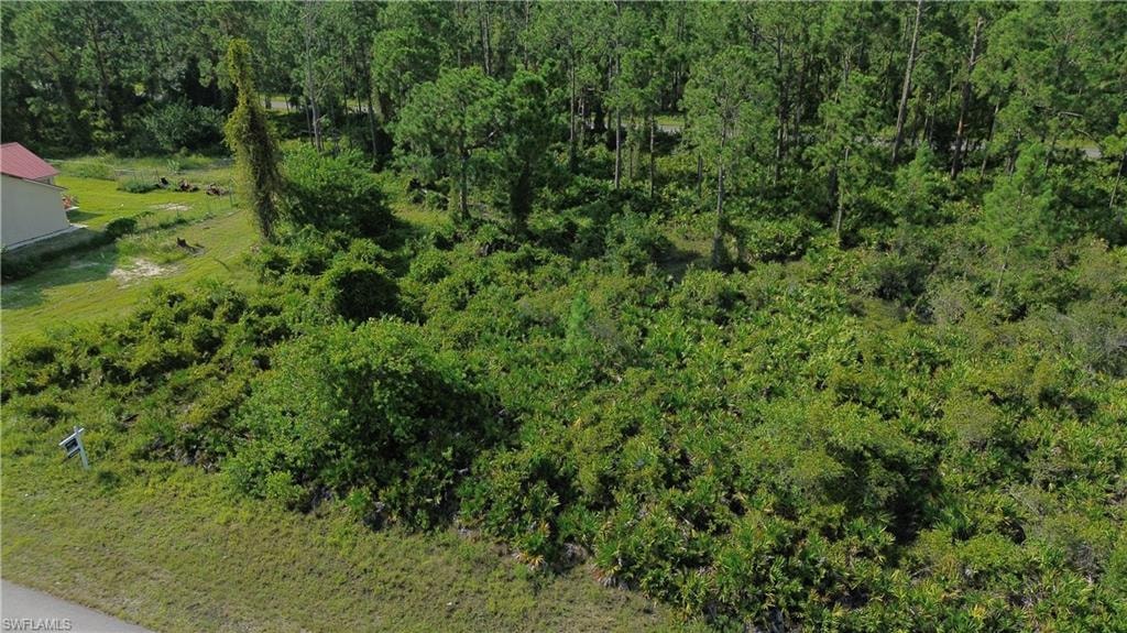 Aerial overview of property's location