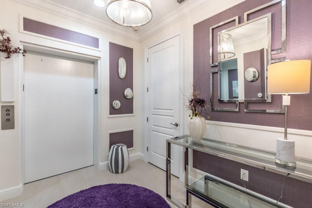 Entrance foyer elevator