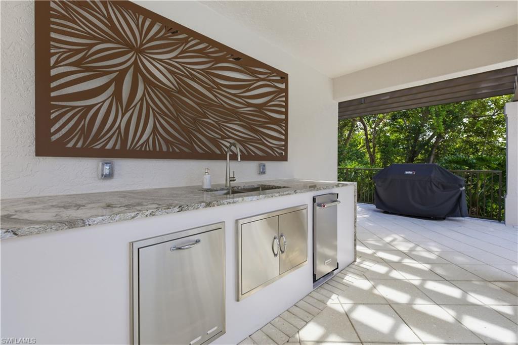 Gas Grills by Pool
