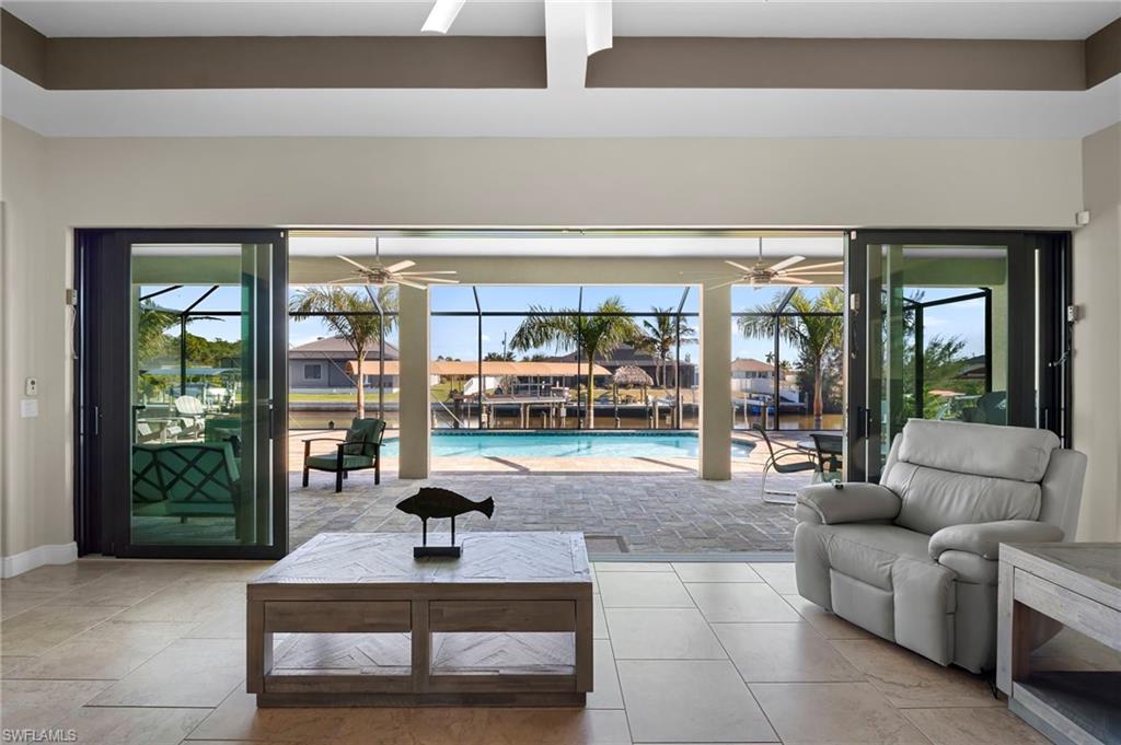 Living area with a sunroom