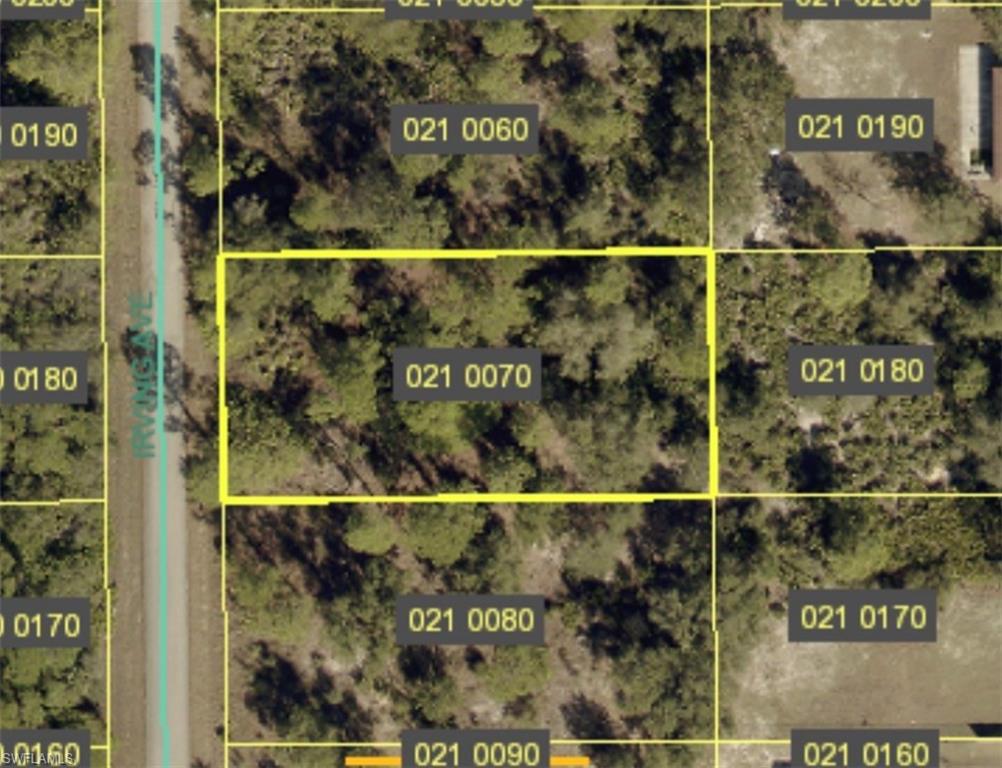 Aerial view of property's location