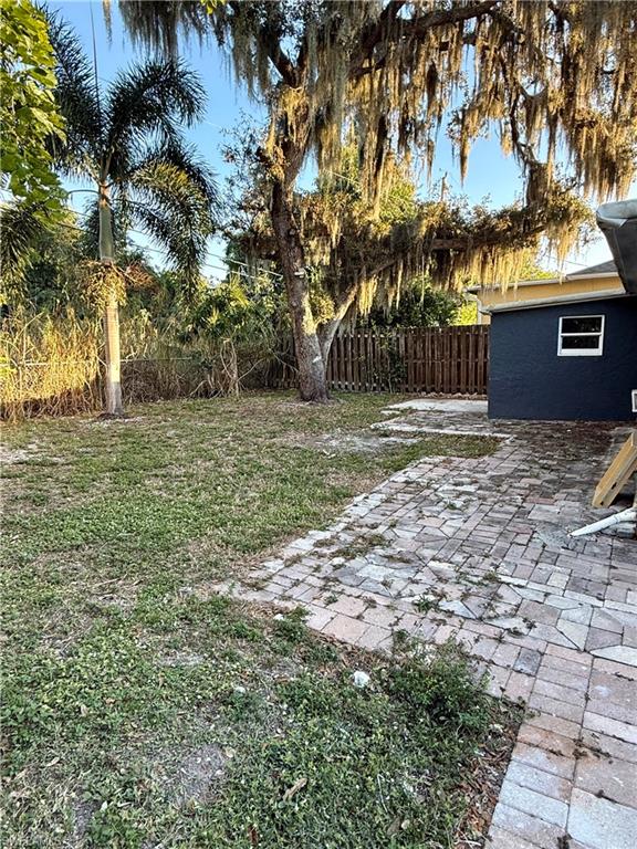 View of yard featuring a patio area