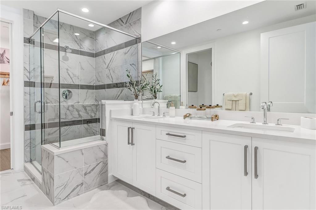 LUXURIOUS MASTER BATH, DOUBLE SINK, WALK IN CLOSET