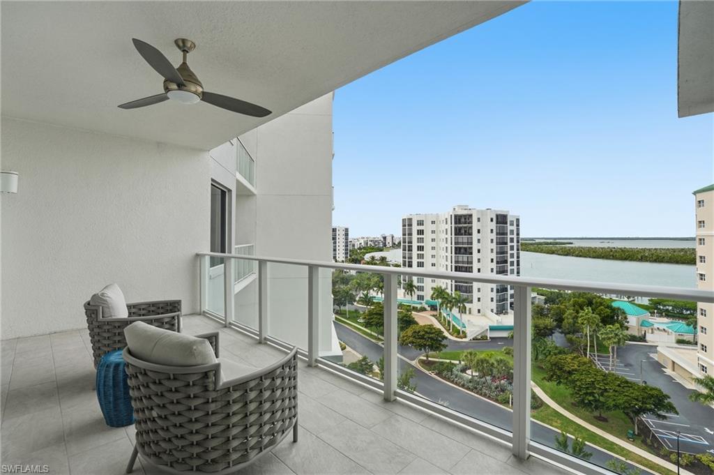 Balcony with ceiling fan - Virtually Edited Image