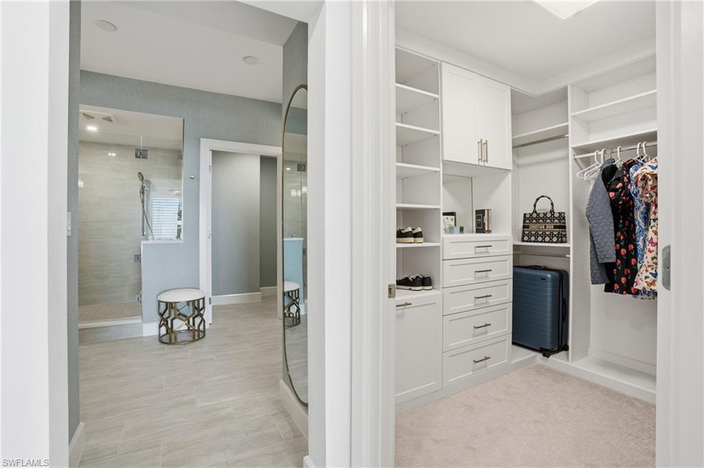 View of spacious closet - Virtually Edited Image