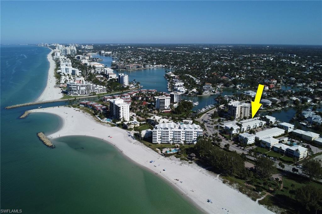 View of urban area featuring unending shoreline