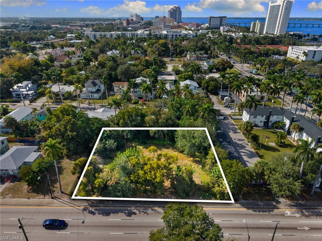 View of urban area with property parcel outlined