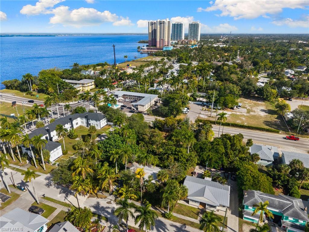 Bird's eye view of a large body of water